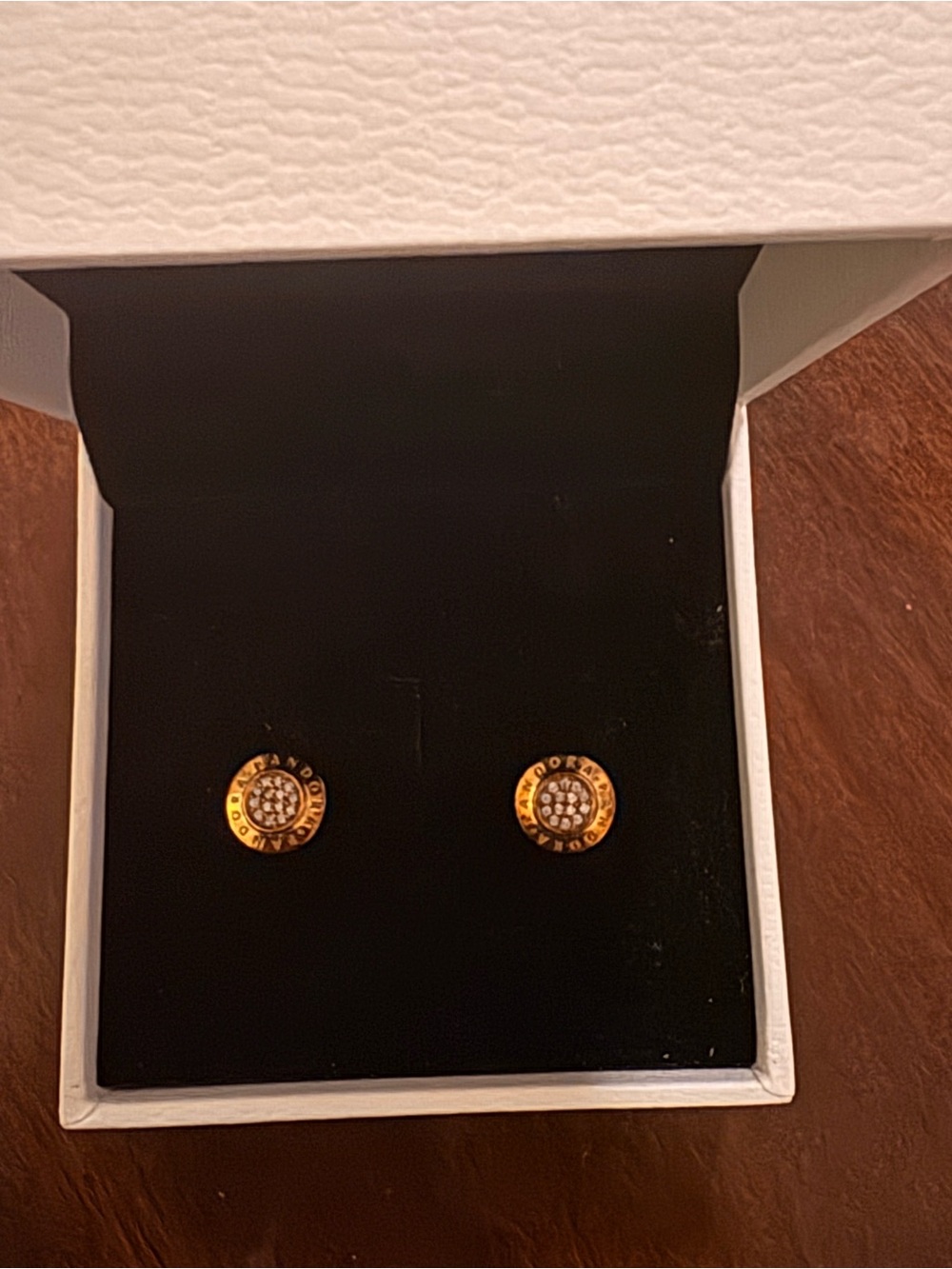 Pandora Golden Stud Earring